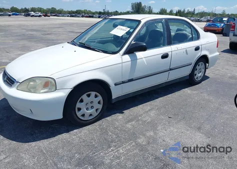 2000 Honda Civic Lx z USA, uszkodzony, nr VIN 1HGEJ6679YL019958